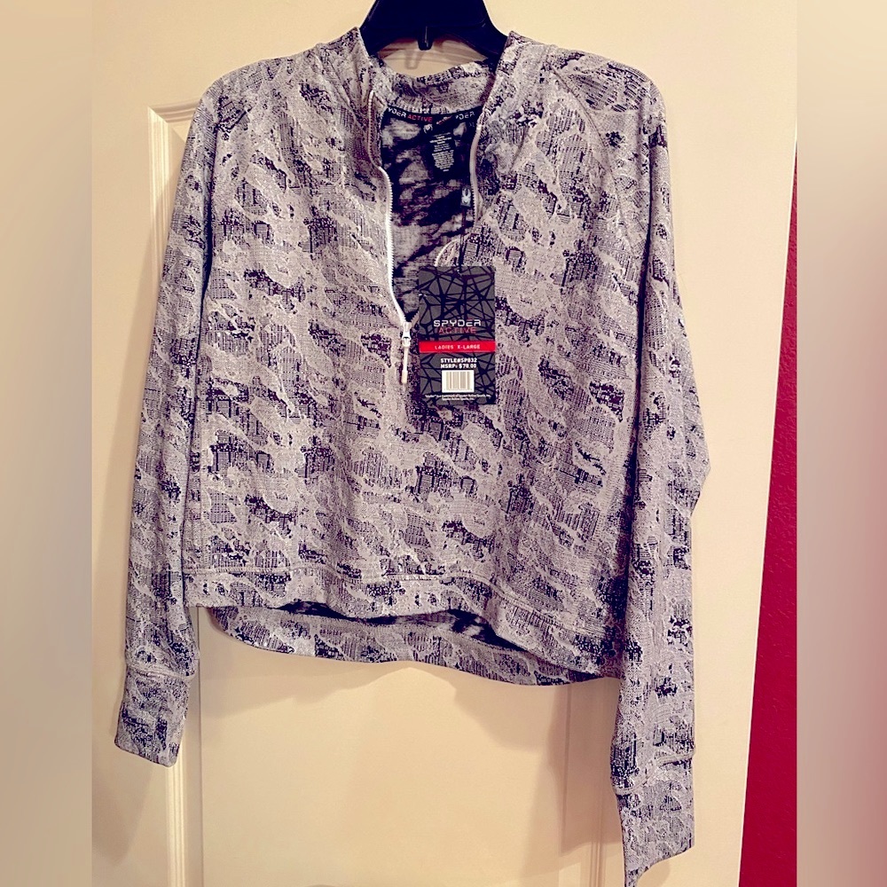 NEW!🔥 Half-Zip Mock-Neck cropped Pullover